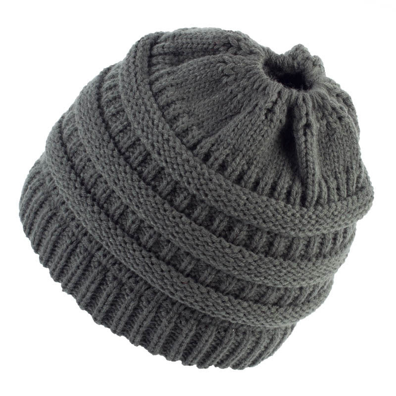 TheCapSpot - Ponytail Knitted Wool Hat