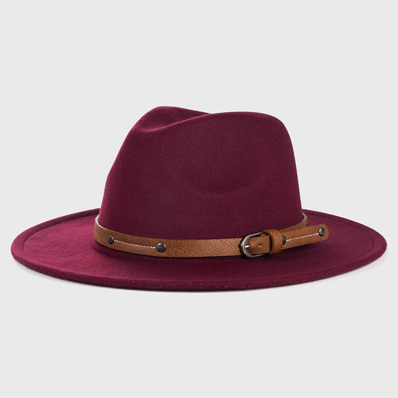Cassell Wool Flat Top Fedora Hat with Band