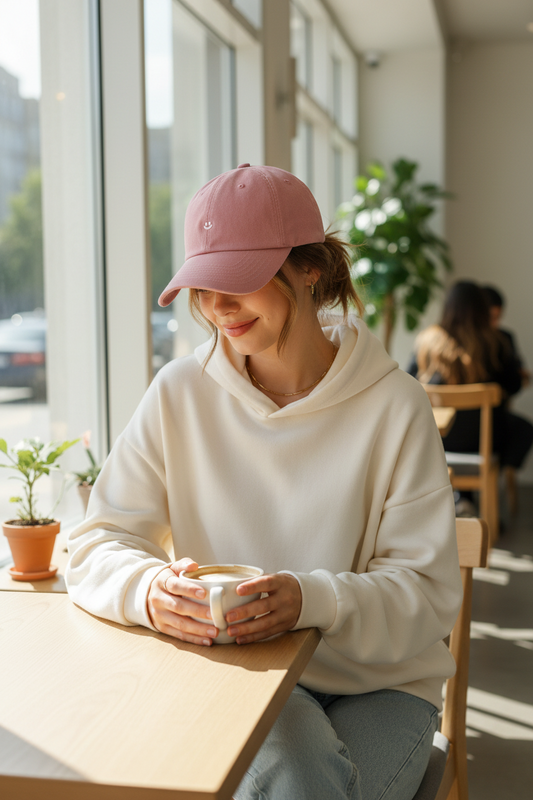 Smiley Face Embroidered Dad Cap – Soft Cotton, Curved Brim, Unisex, 3 Colors