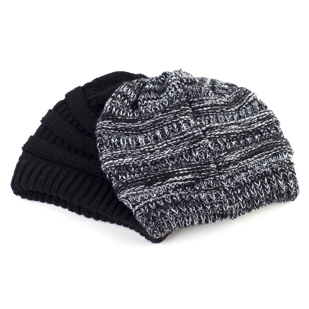 TheCapSpot - Ponytail Knitted Wool Hat