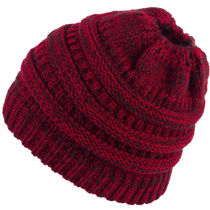 TheCapSpot - Ponytail Knitted Wool Hat