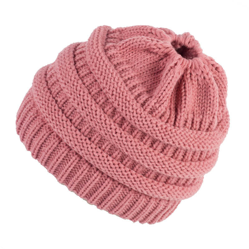 TheCapSpot - Ponytail Knitted Wool Hat