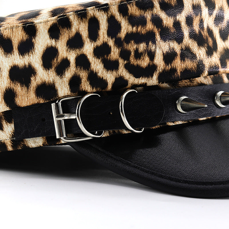 TheCapSpot - Leopard Print Punk Rock Hat