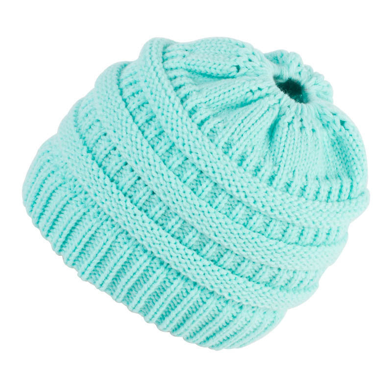 TheCapSpot - Ponytail Knitted Wool Hat