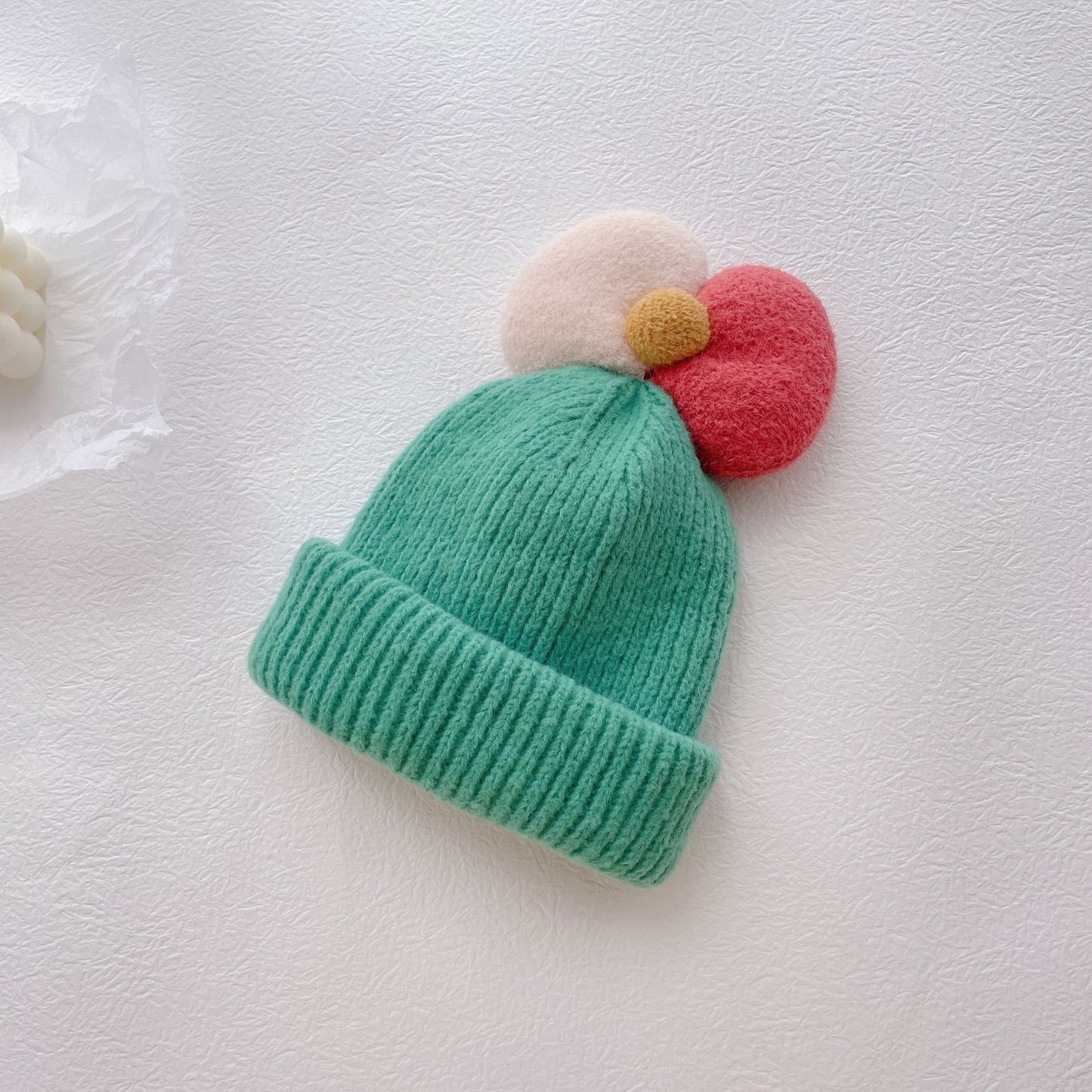 TheCapSpot - Children Princess Bow Knitted Woolen Hat