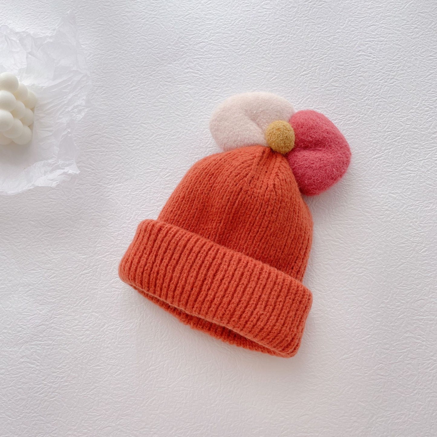 TheCapSpot - Children Princess Bow Knitted Woolen Hat