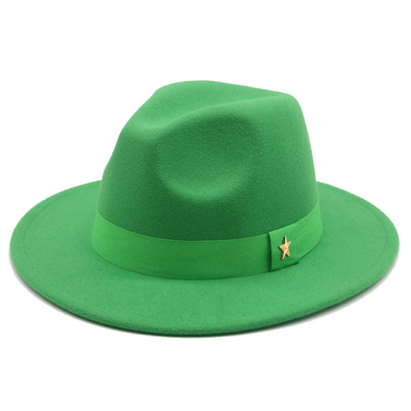 TheCapSpot - Bold Solid Color Fedora Hat