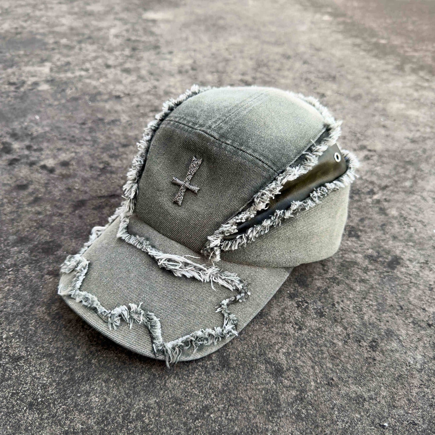 TheCapspot -Denim Cross Baseball Cap