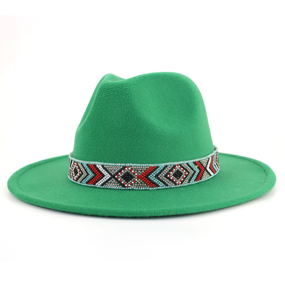 TheCapSpot - Blue Bead Jazz Hat