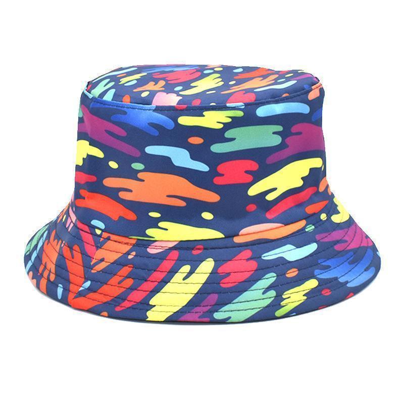 TheCapSpot - Spring Summer Heart Print Reversible Bucket Hat