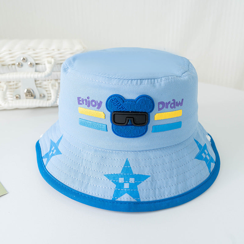 Bucket Hat Baby Spring And Autumn Thin Summer Child Sun-proof Sun Protection Sun Hat