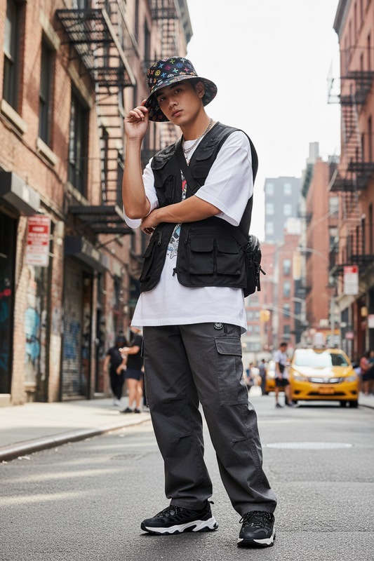 Moon Premium Cotton Logo Bucket Hat – Adjustable Wide Brim