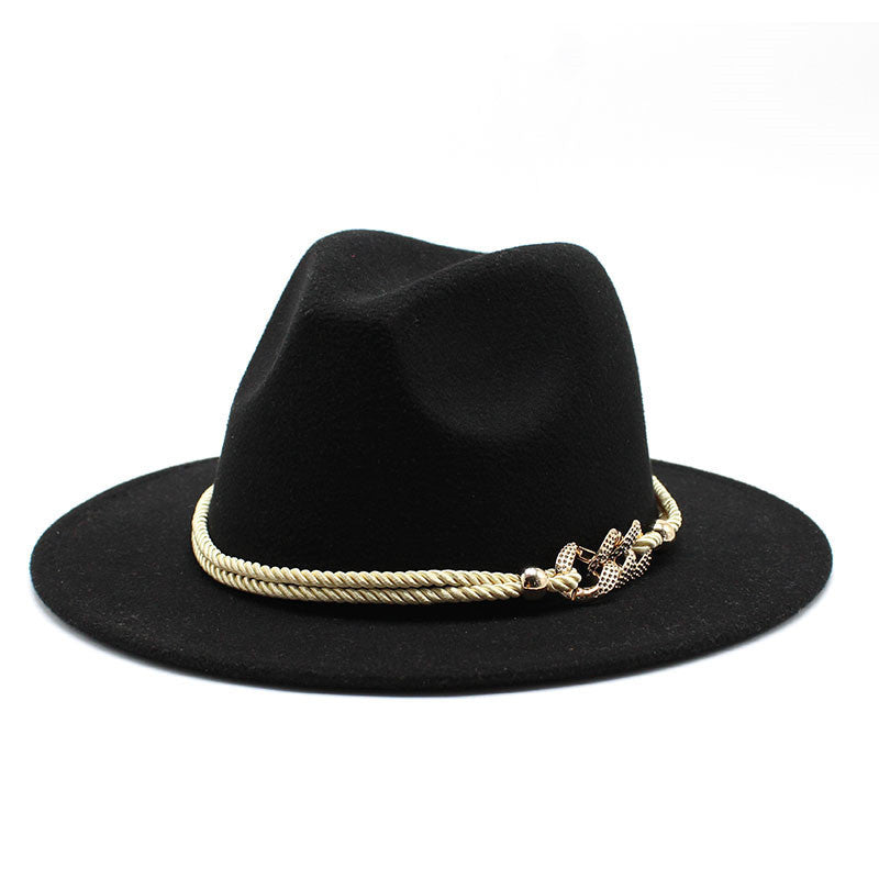 TheCapSpot - Fedora Gold Chain Hat