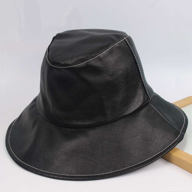TheCapSpot - Big Brim Fisherman Hat Soft Leather Cowboy Hat