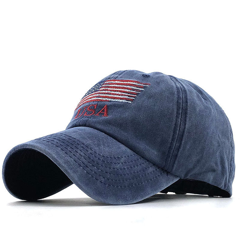 TheCapSpot - Distressed USA Baseball Cap