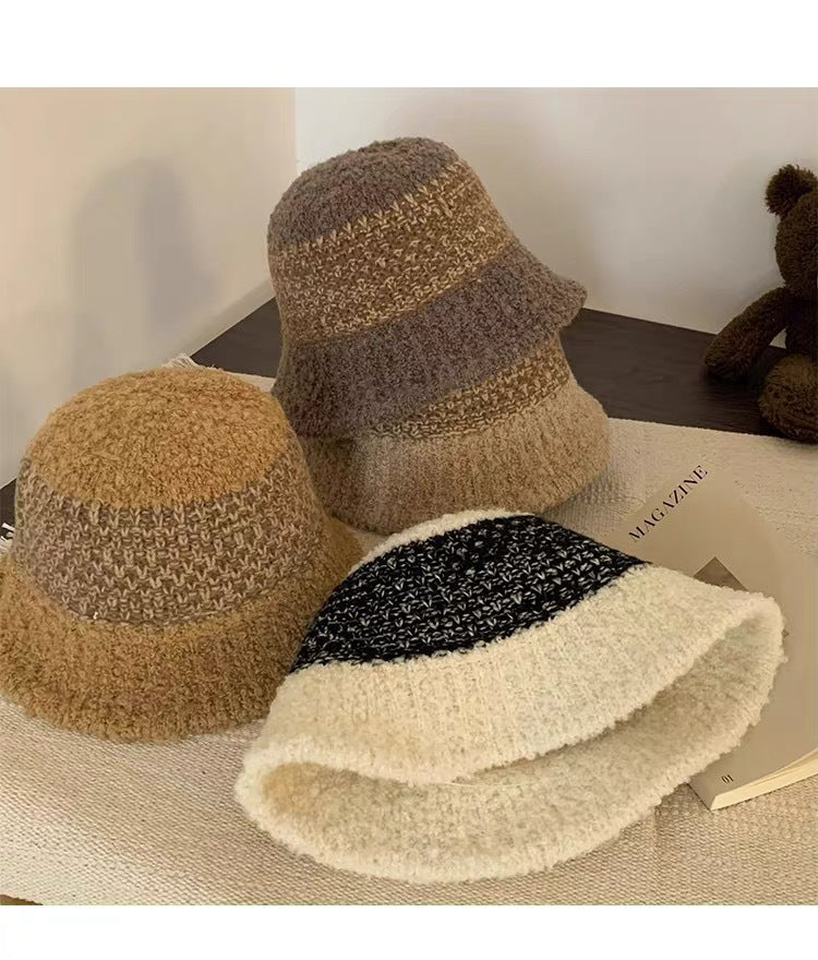 TheCapSpot - Color Matching Wool Knitted Fisherman Hat Children