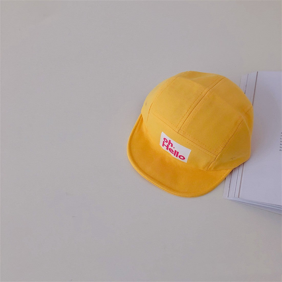 Rubber Letters Children's Soft Brim Duck Tongue Hats