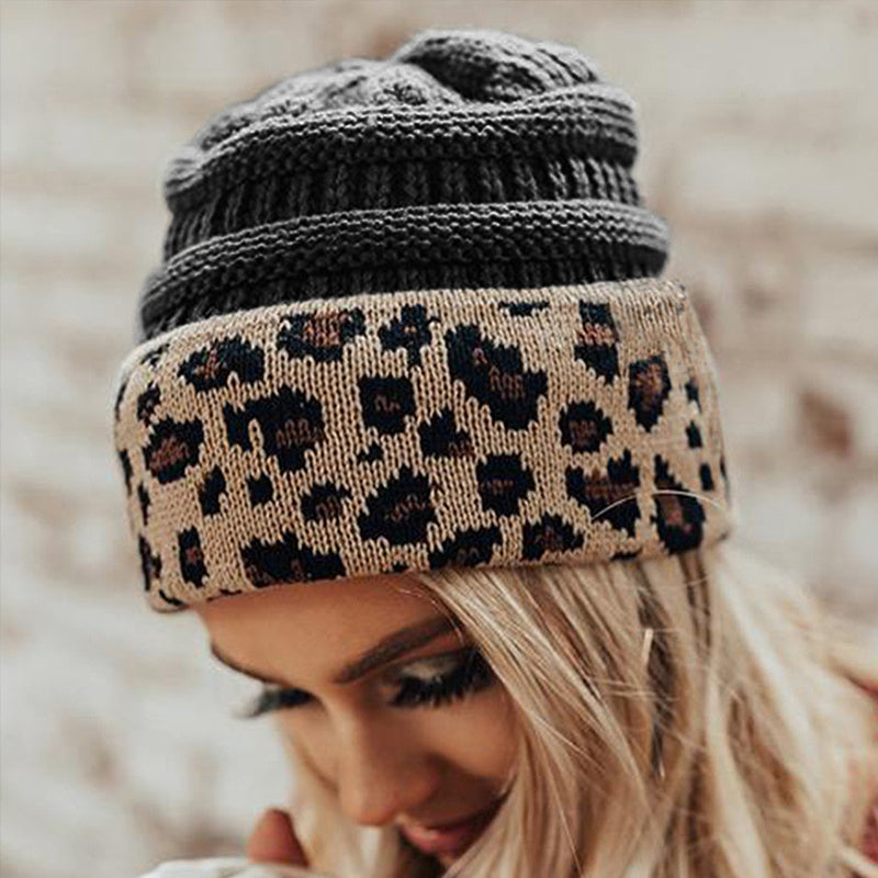 TheCapSpot - Leopard Print Stocking Cap