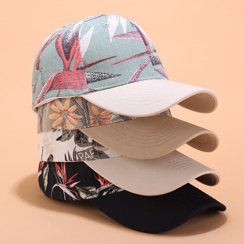 Printed Baseball Cap Trendy Lady