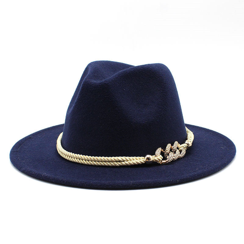 TheCapSpot - Fedora Gold Chain Hat