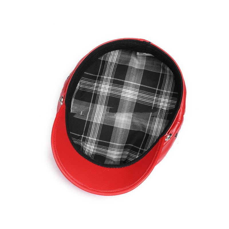 TheCapSpot - Sheepskin Flat Top Cap