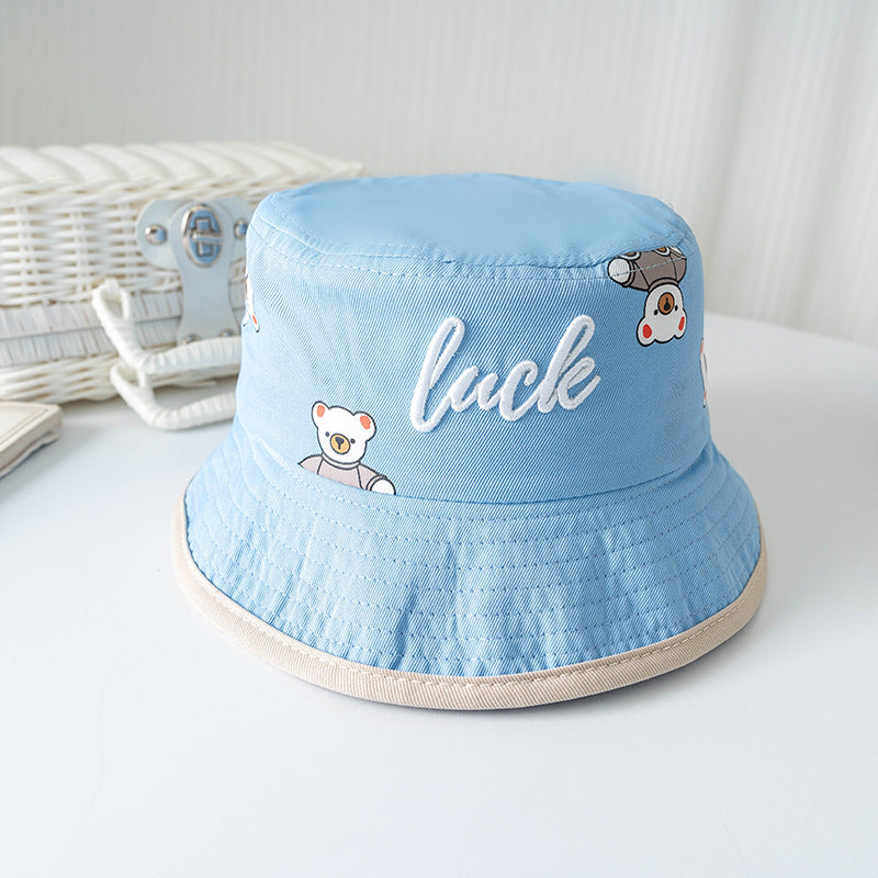 Bucket Hat Baby Spring And Autumn Thin Summer Child Sun-proof Sun Protection Sun Hat