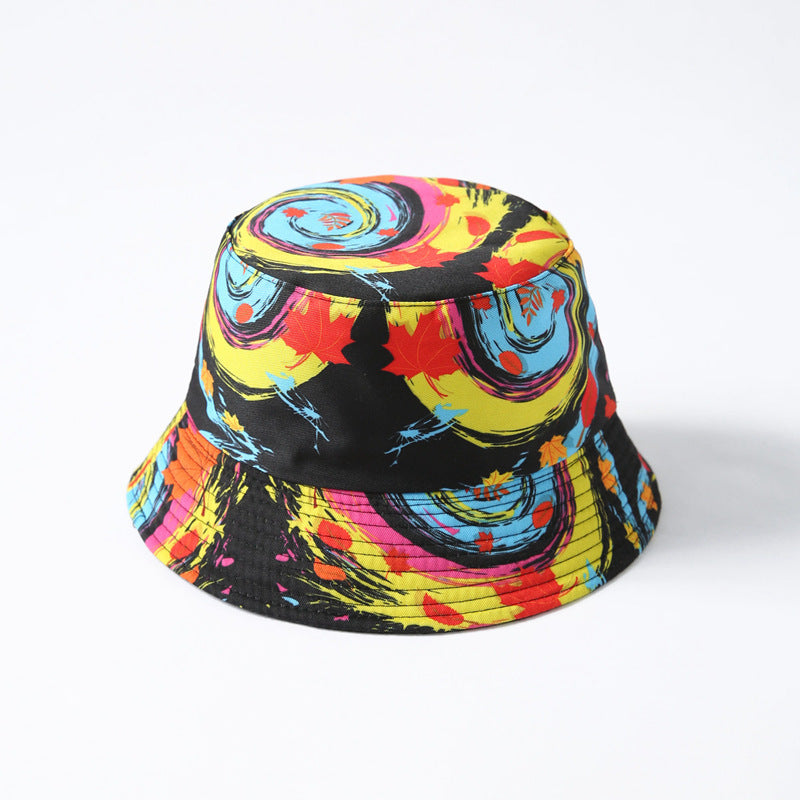 TheCapSpot - Spring Summer Heart Print Reversible Bucket Hat