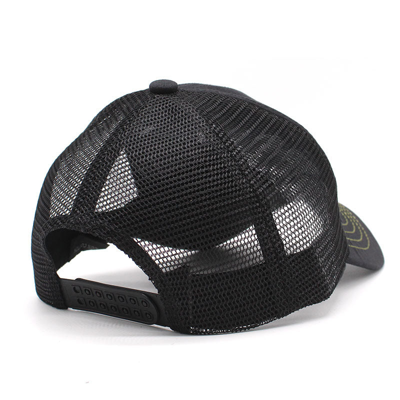 TheCapSpot - Outdoor Camouflage Mesh Cap Embroidered Hat