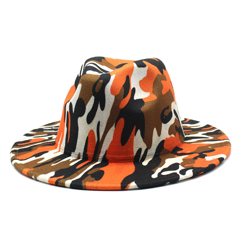 TheCapSpot - Leopard Print Woolen Top Hat