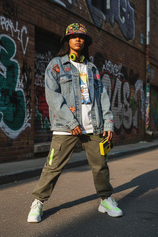 Retro Cassette Tape Print Polyester Bucket Hat – 80s & 90s