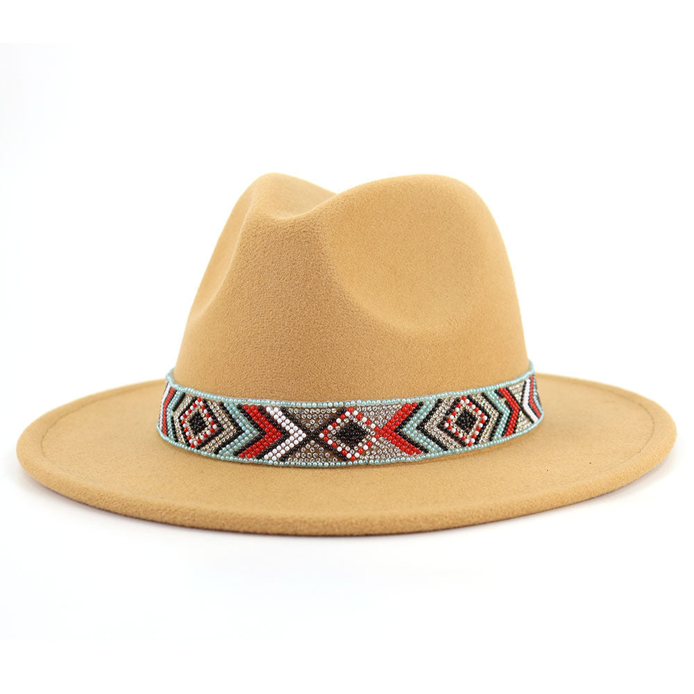 TheCapSpot - Blue Bead Jazz Hat