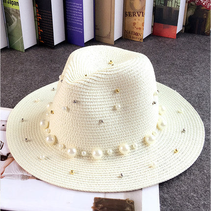 TheCapSpot - Straw Pearl Hat