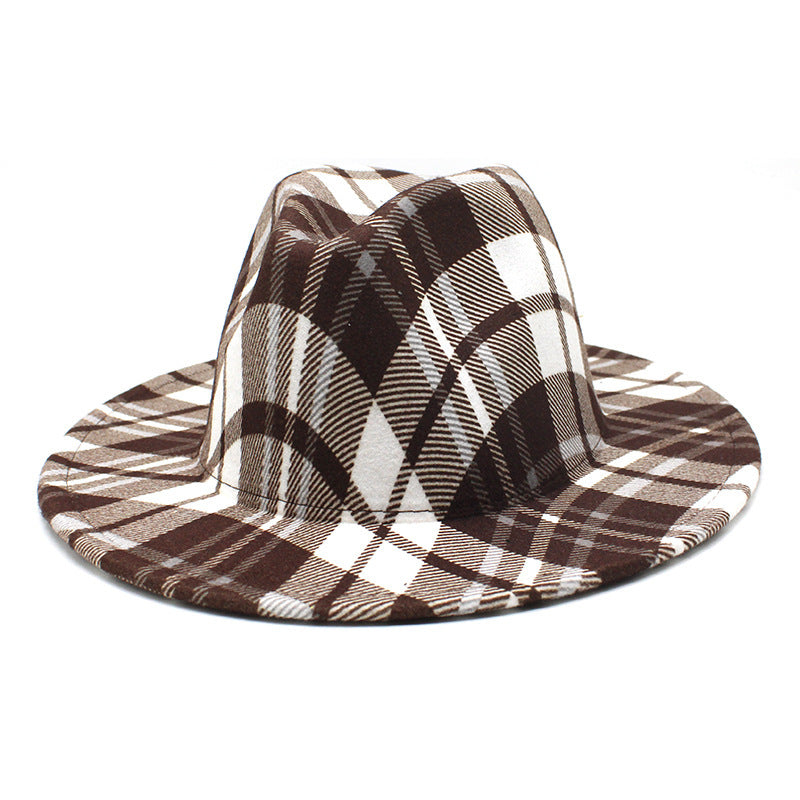 TheCapSpot -Plaid Fedora Hat