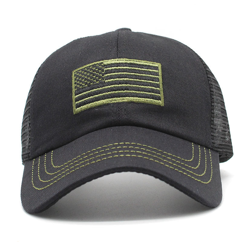 TheCapSpot - Outdoor Camouflage Mesh Cap Embroidered Hat