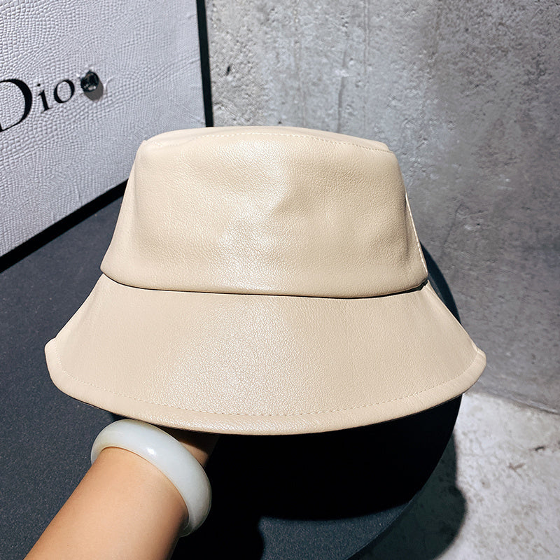 The CapSpot - Leather Basin Hat Wide Brim Cover Face Hat
