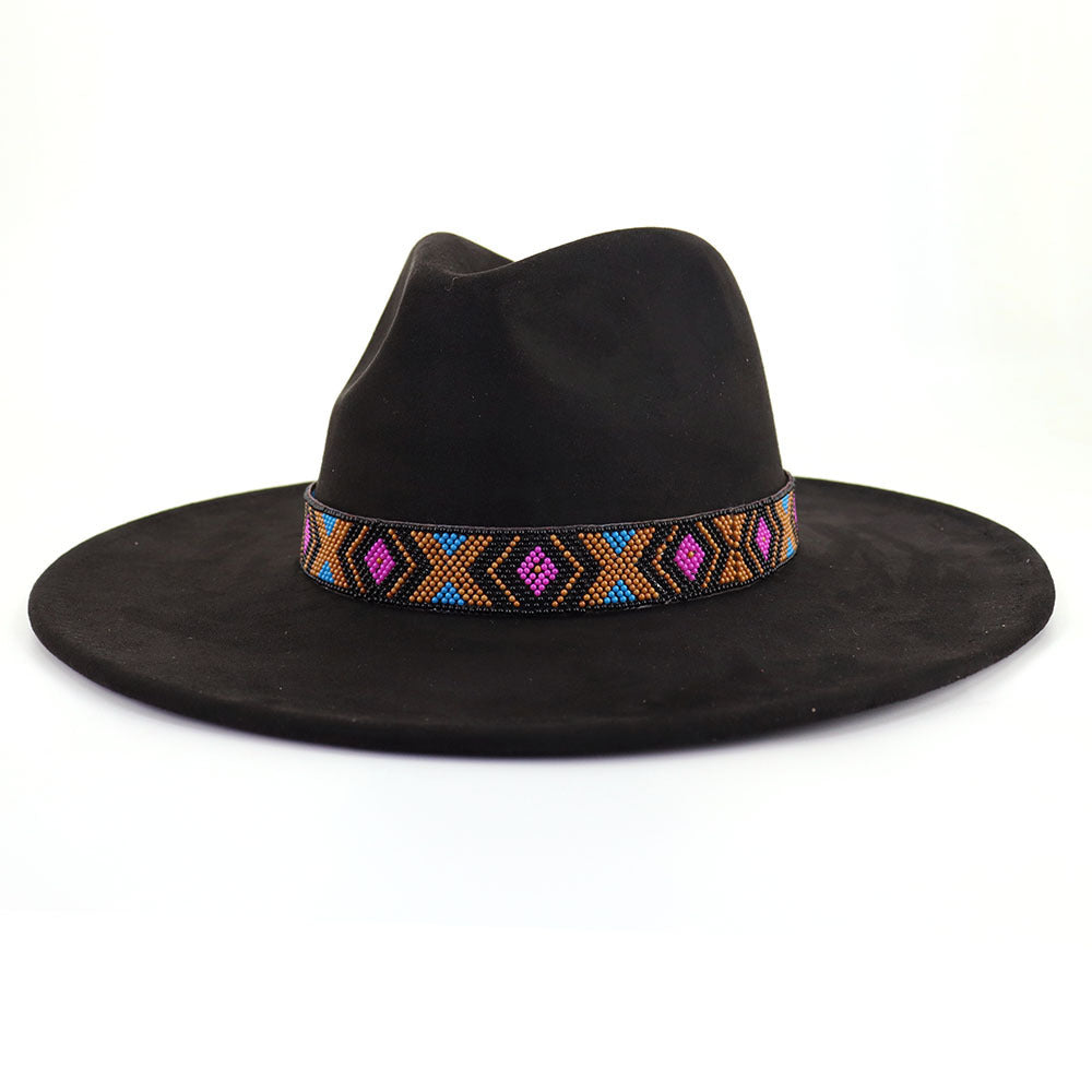 Women's Bohemian Broad-brimmed Hat Flat Edge