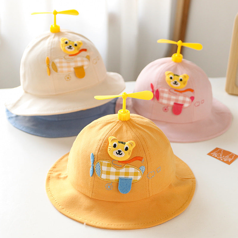 TheCapSpot - Spring Children Cute Bamboo Dragonfly Fisherman Hat