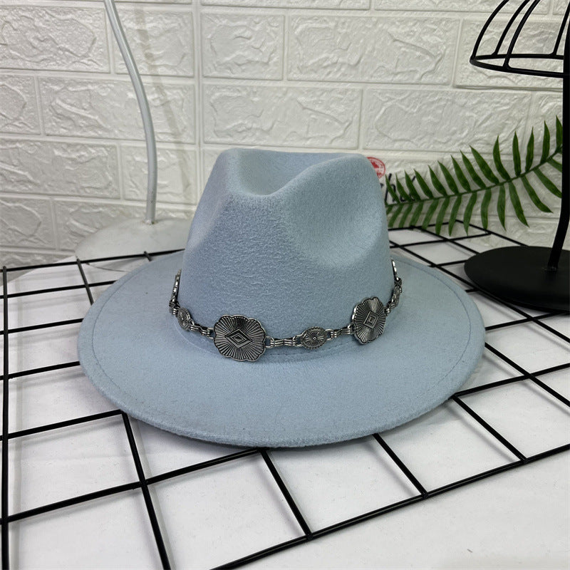 TheCapSpot - Chain Fedora Cap
