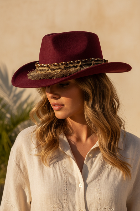 Prescott Polyester Cowboy Hat, Bell Crown (M 56–58cm)