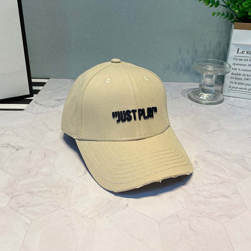 Men And Women Fashion Simple Three-dimensional Letter Duck Tongue Hat
