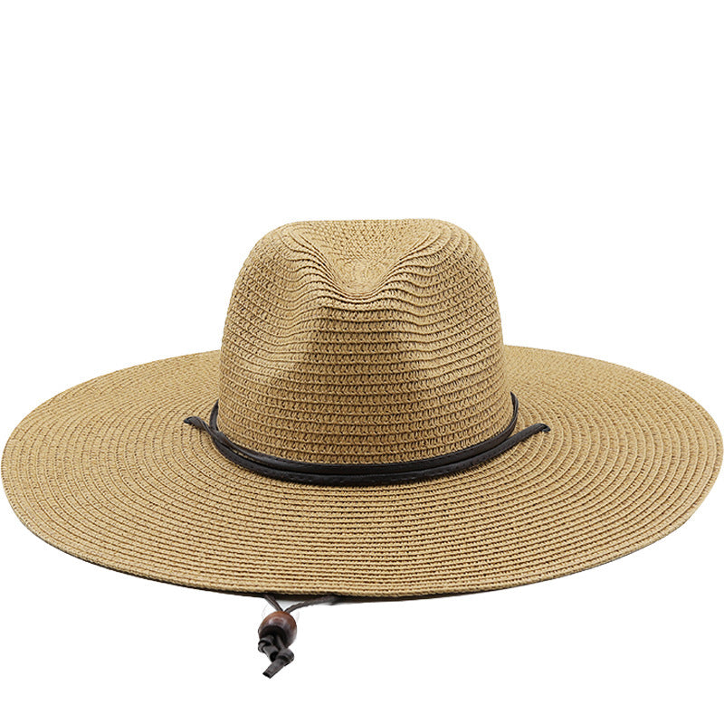 The CapSpot - Windproof Rope Flat Big Brim Hat