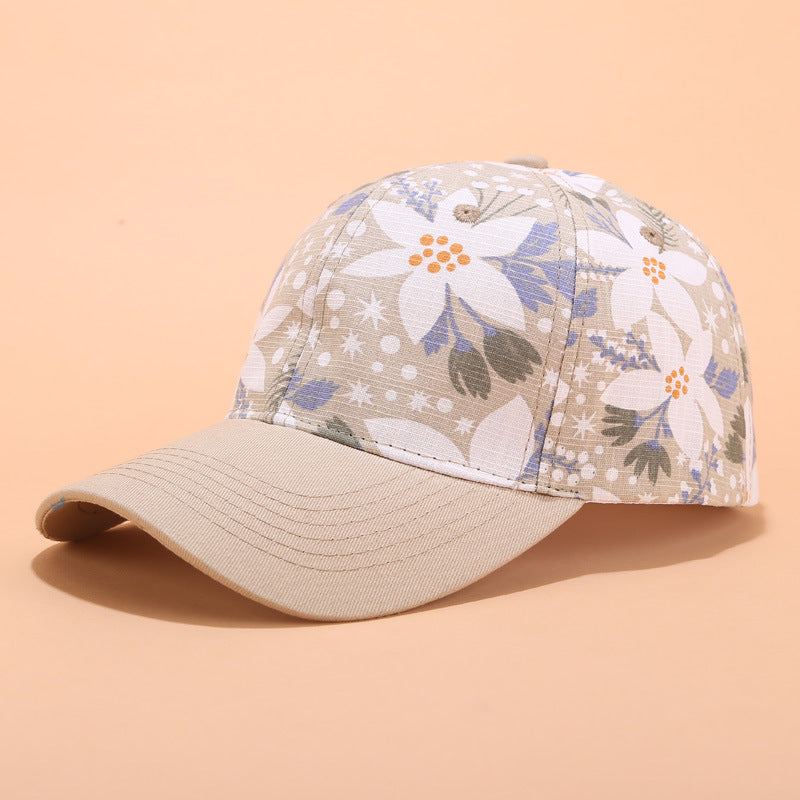 Printed Baseball Cap Trendy Lady