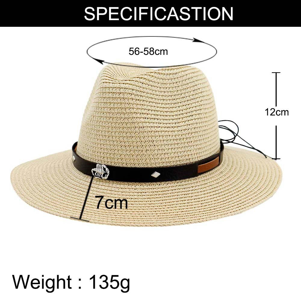 TheCapSpot - Watkins Seaside Sun-proof Straw Hat