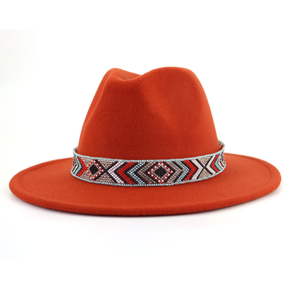 TheCapSpot - Blue Bead Jazz Hat