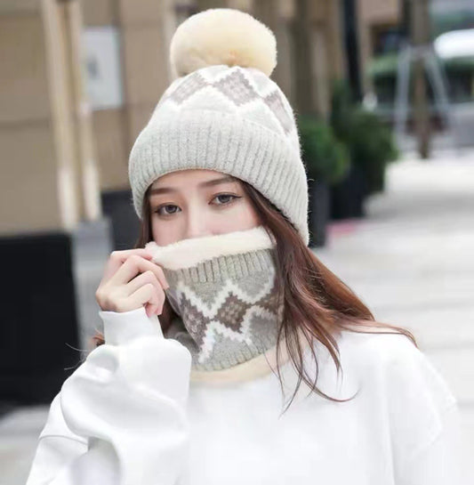 TheCapSpot - Hat Women's Wool Cute Versatile Scarf Plush