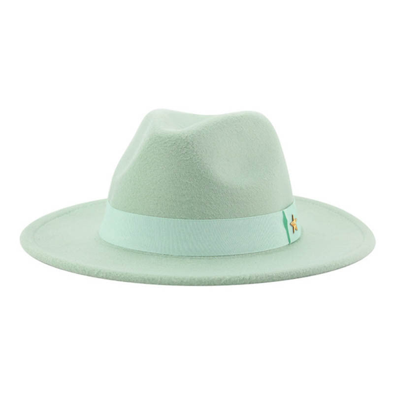TheCapSpot - Bold Solid Color Fedora Hat