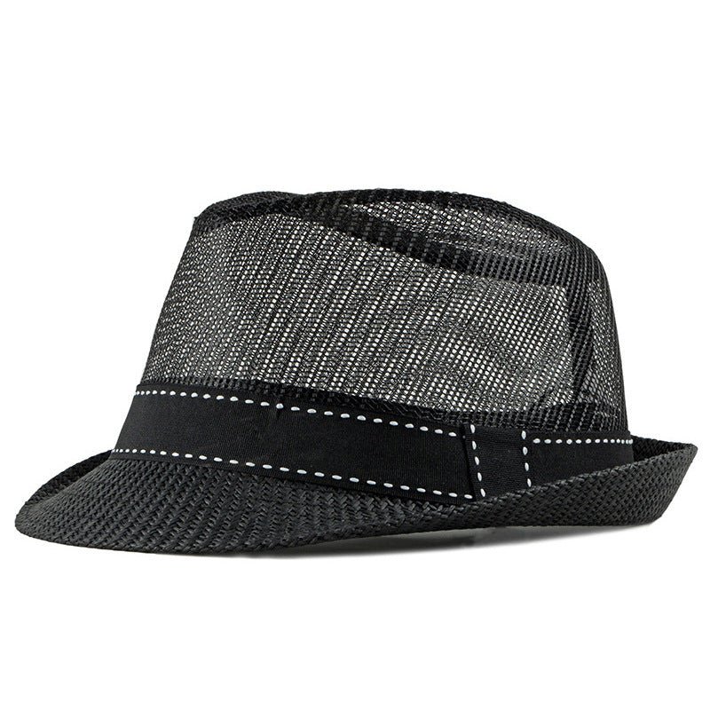 TheCapSpot - Men's Summer Breathable Mesh Straw Hat
