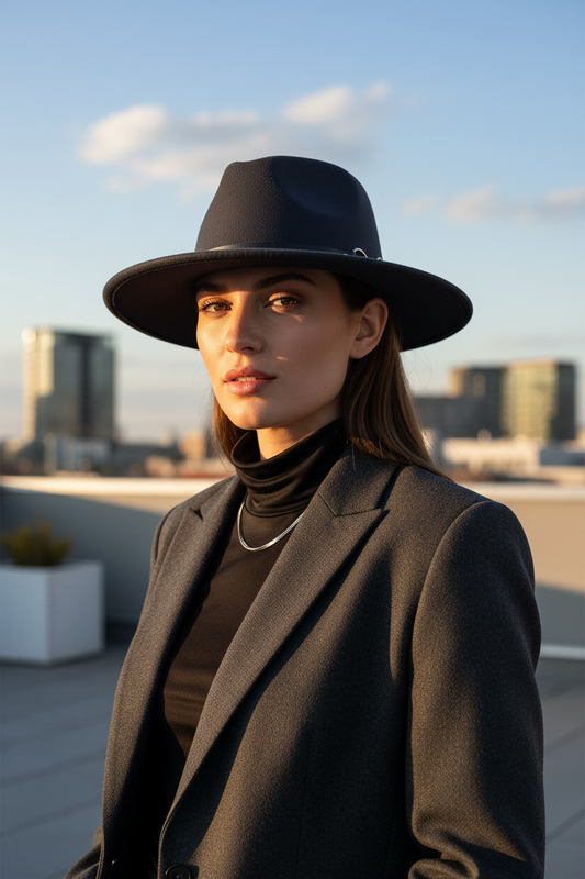 TheCapSpot - Oceanside Fedora W/band