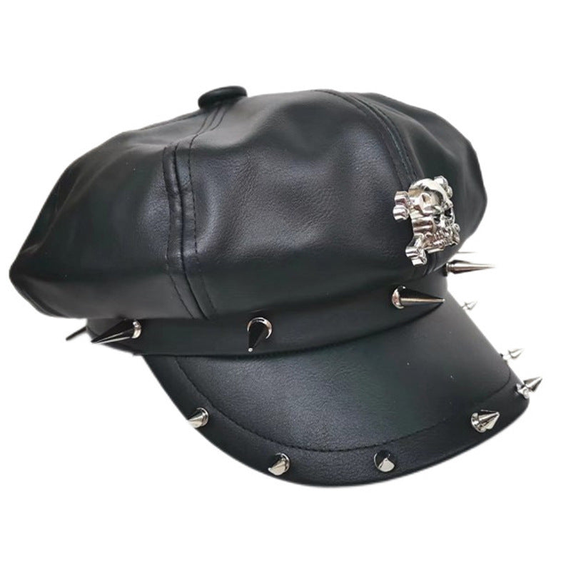 TheCapSpot - Artificial Leather Rivet Hat