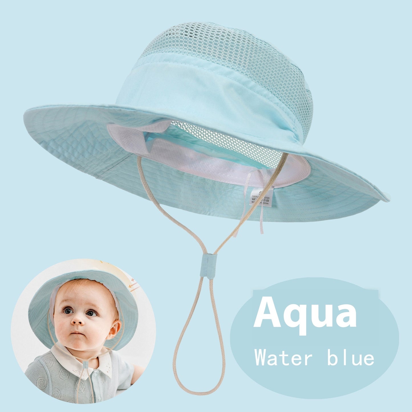 Children's Sun Hat Summer Breathable Mesh Cartoon Dinosaur Printing Outdoor Sunshade